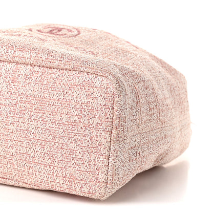 Chanel Canvas Large Deauville Backpack Pink