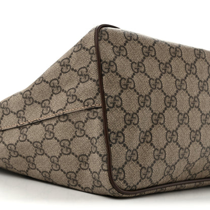 Gucci Soft GG Supreme Courrier Medium Crossbody Tote Beige New Acero 1981461