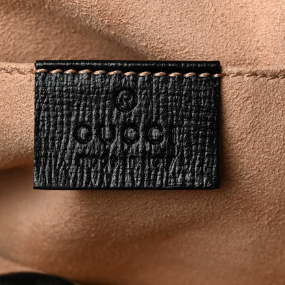 Gucci Calfskin Horsebit 1955 Drawstring Bucket Bag Black