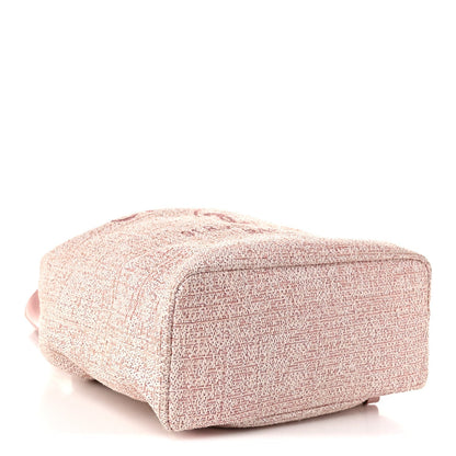 Chanel Canvas Large Deauville Backpack Pink