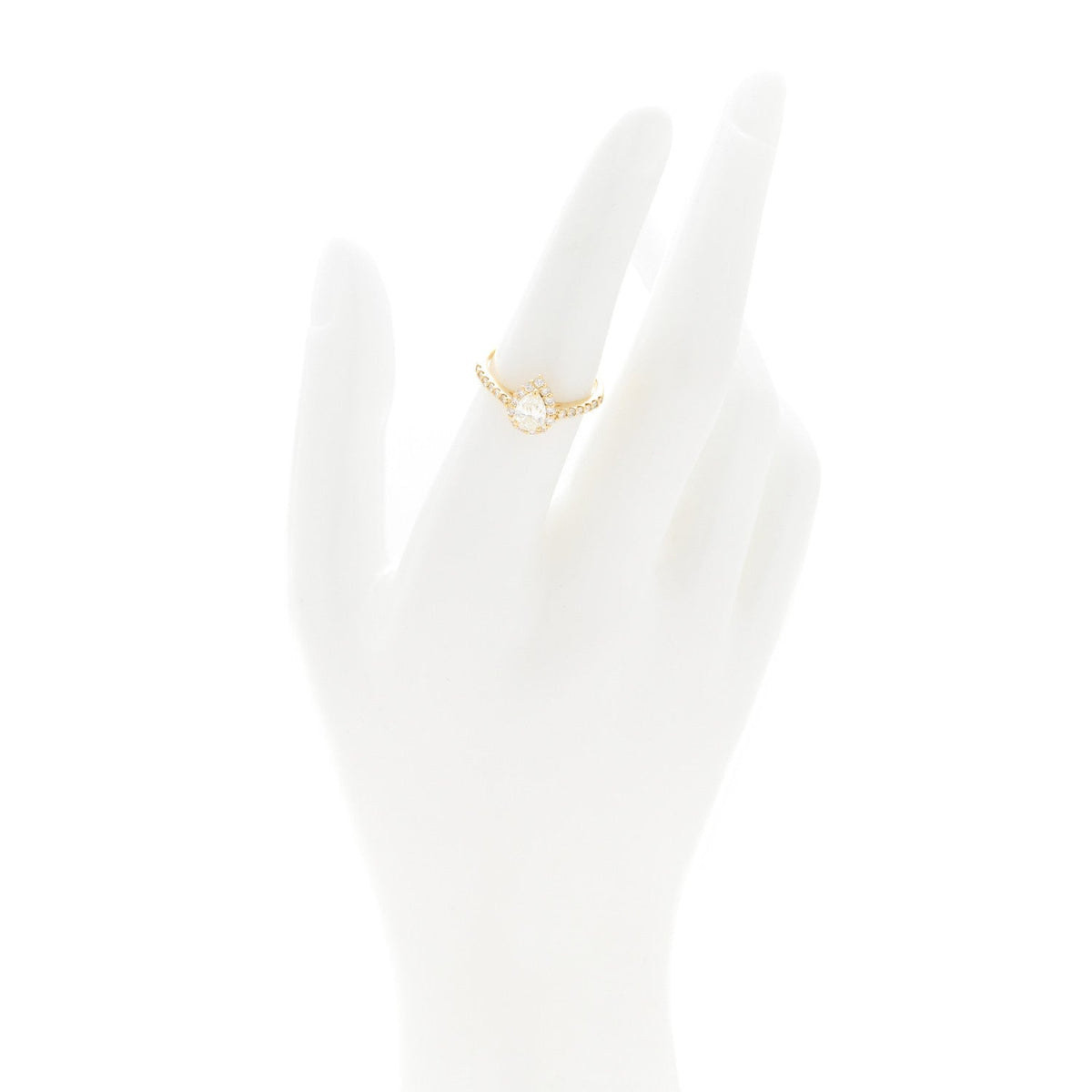 Parker & West by FASHIONPHILE18K Yellow Gold Diamond .53ctw Pear Cut Engagement Ring  53 6.25
