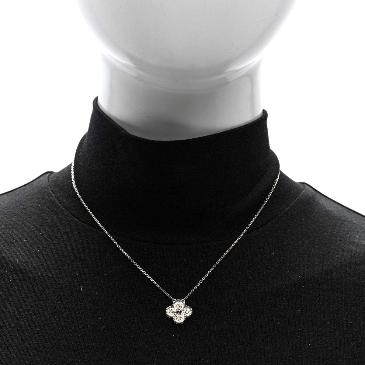 Van Cleef & Arpels 18K Rose Gold Vintage Alhambra Pendant Necklace