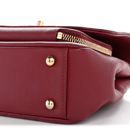 Chanel Caviar Quilted Small Business Affinity Flap Bag Burgundy