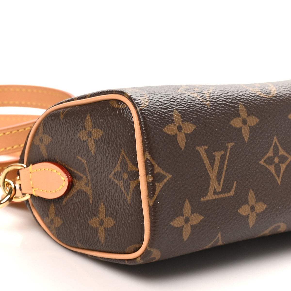 Louis Vuitton Monogram Vachetta Nano Speedy Bandouliere Brown
