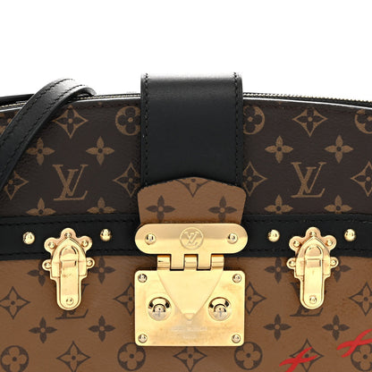 Louis Vuitton Reverse Monogram Trunk Clutch Bag Brown