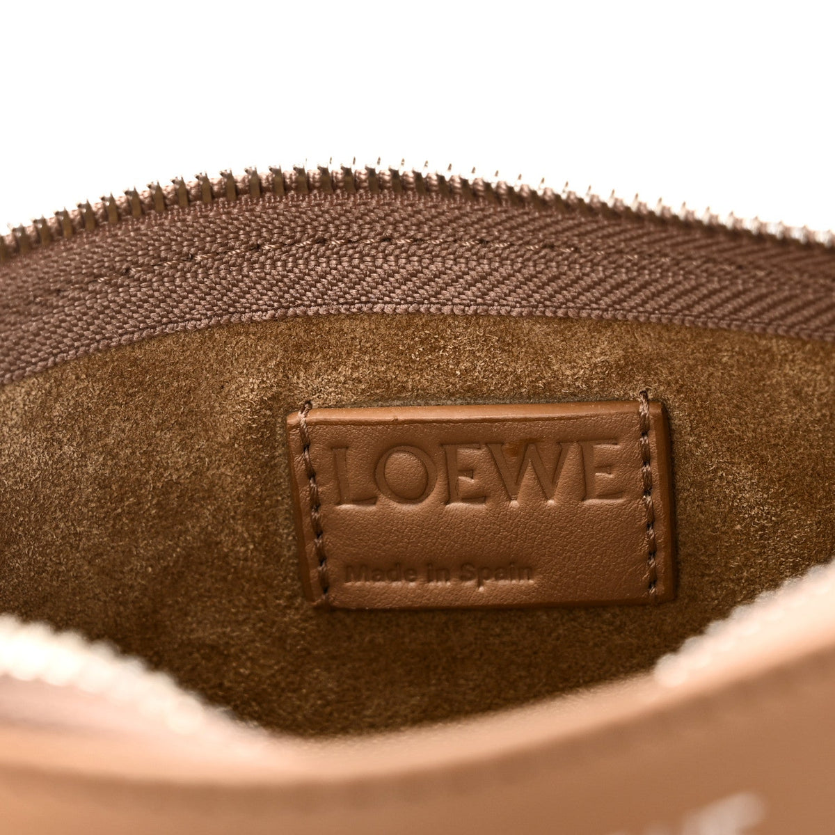 Loewe Nappa Calfskin Joya Pouch Mocha