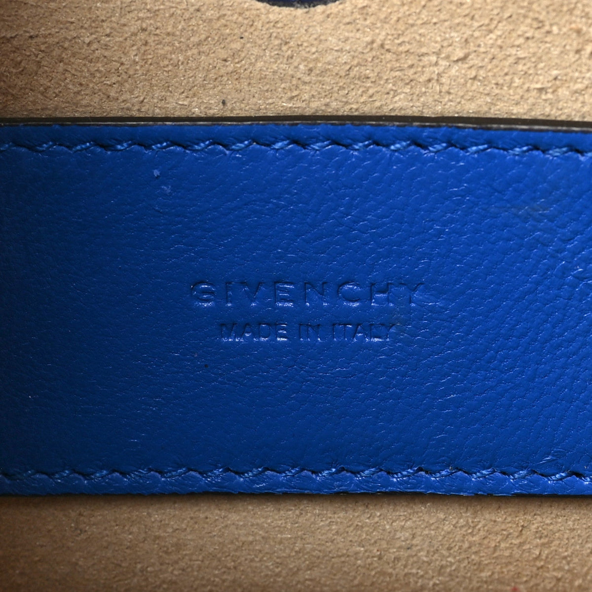 Givenchy Goatskin Quilted GV3 Mini Pocket Convertible Bag Blue