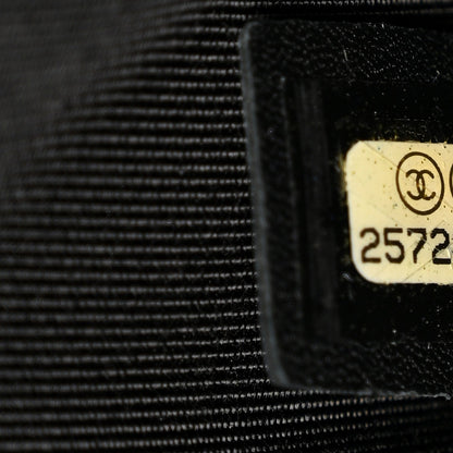 Chanel Crumpled Calfskin PVC Quilted Backpack Black
