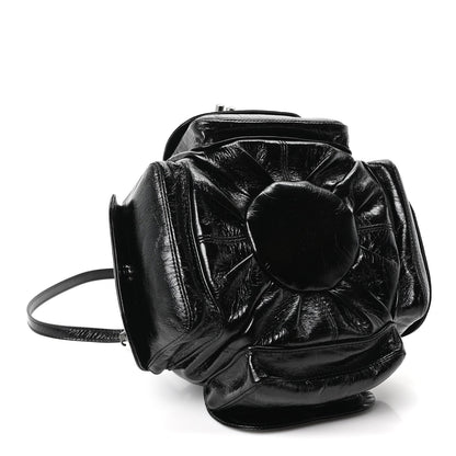 Off-White Calfskin Dumbo B Chain Pocket Bucket Bag Black