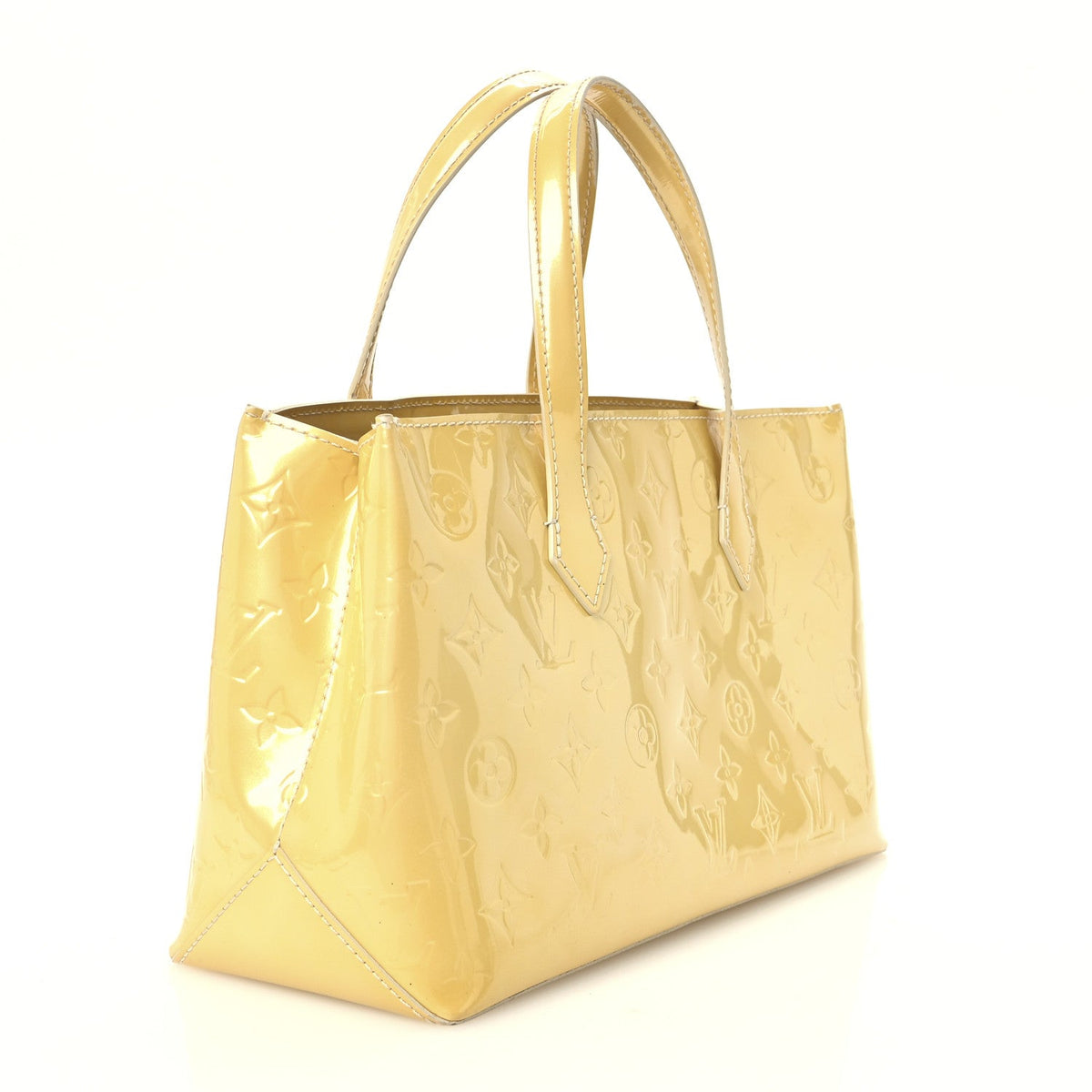 Louis Vuitton Vernis Wilshire PM Blanc Corail