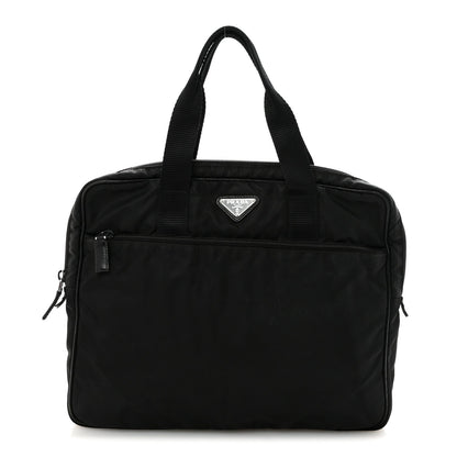 Prada Saffiano Tessuto Nylon Small Briefcase Black 1844612
