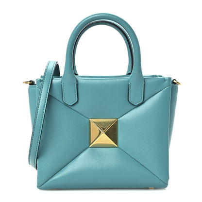 Valentino Garavani Nappa Small One Stud Handbag Marine Green