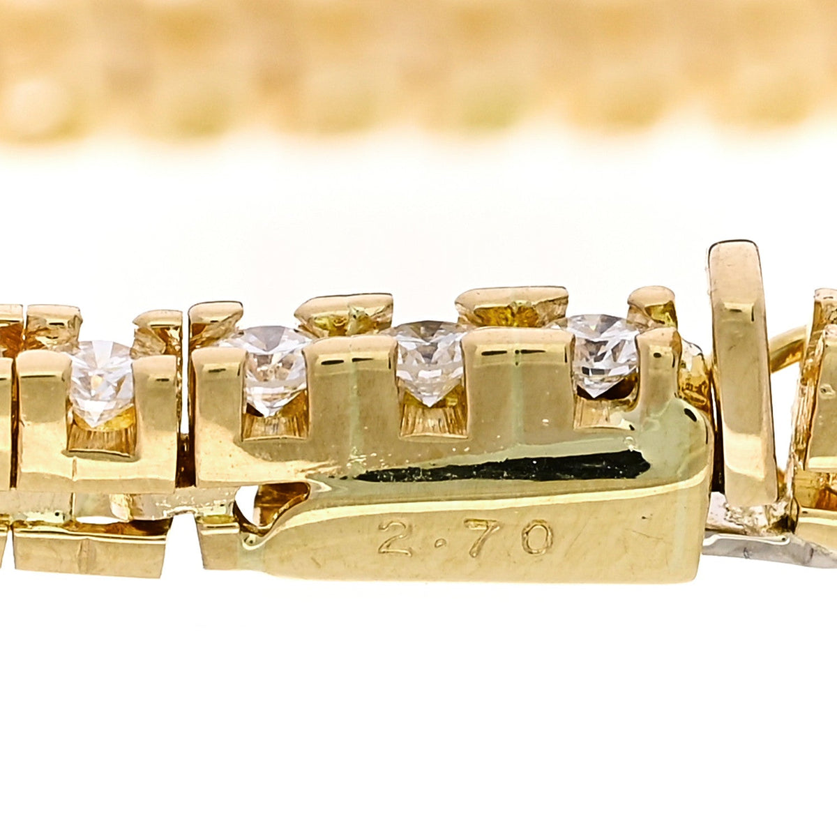 Parker & West 18K Yellow Gold Diamond 2.70ctw Tennis Bracelet