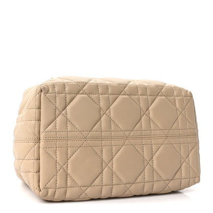 Christian Dior Calfskin Macrocannage Small Toujours Tan Black