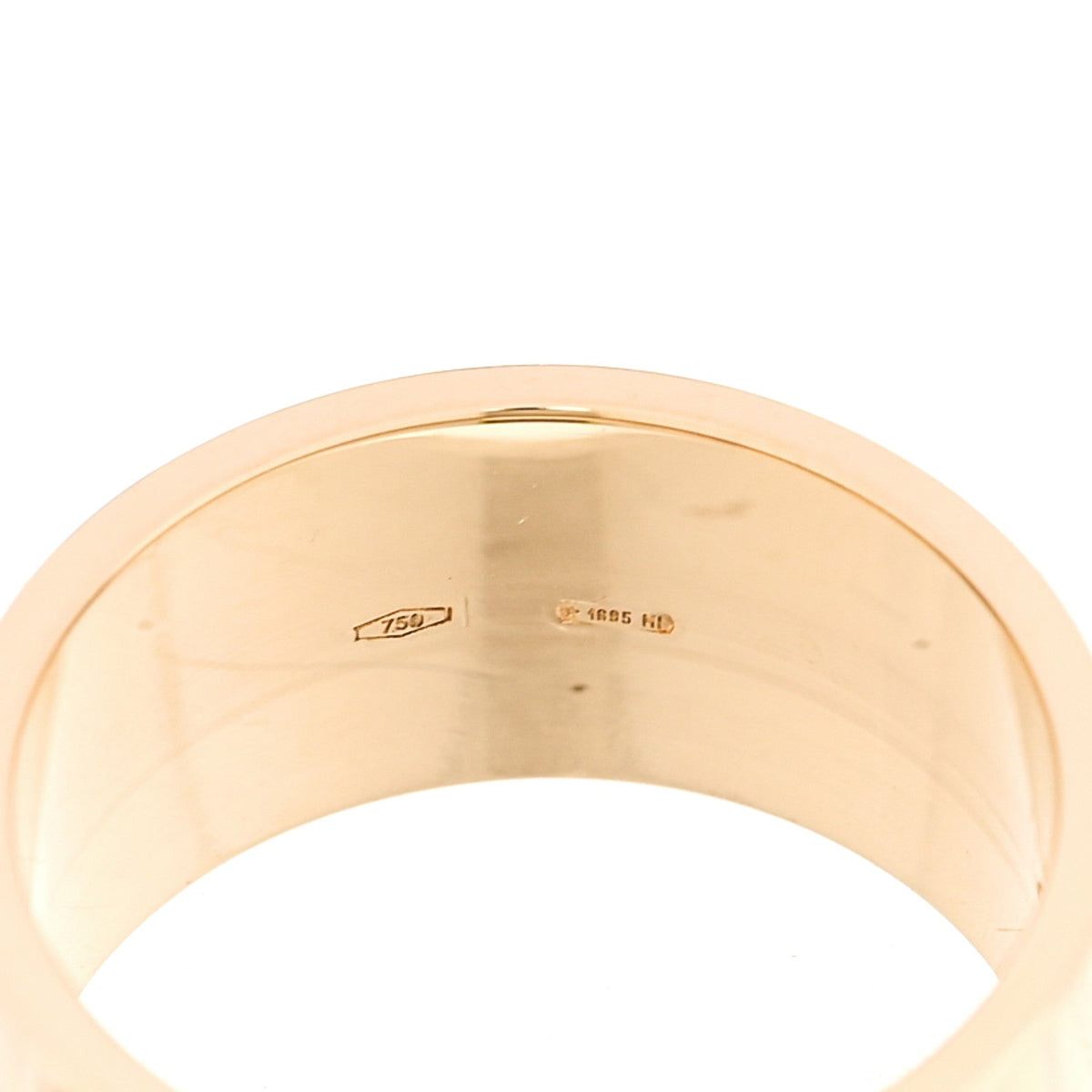 Gucci 18K Yellow Gold 9mm Icon Band Ring 46 3.75