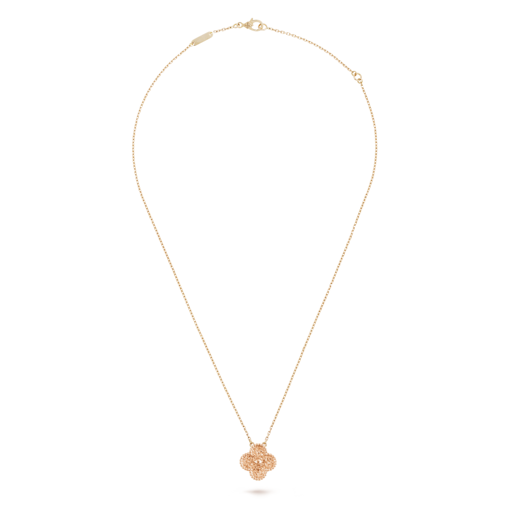 18K Gold VCA Vintage Alhambra Pendant