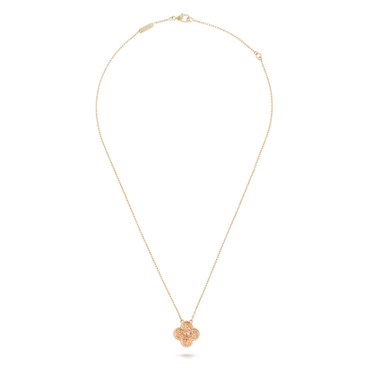18K Gold VCA Vintage Alhambra Pendant