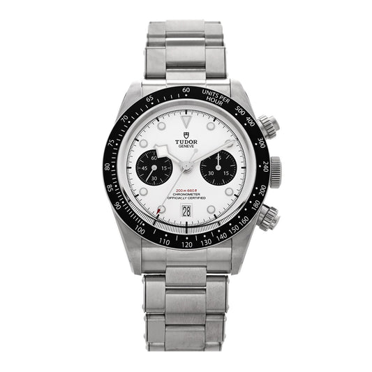 Tudor Stainless Steel 41mm Black Bay Chrono Watch White 79360N