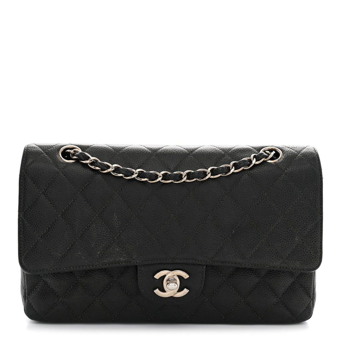 Chanel Caviar Quilted Medium Double Flap Bag Black 1983939