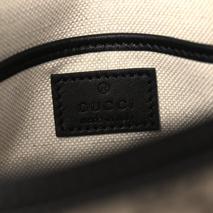 Gucci GG Supreme Horsebit 1955 Small Shoulder Bag Beige Black