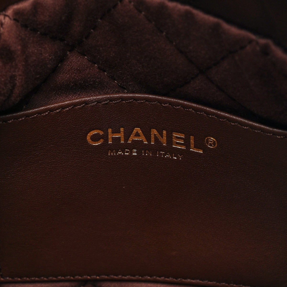 Chanel Shiny Calfskin Quilted Mini Chanel 22 Brown