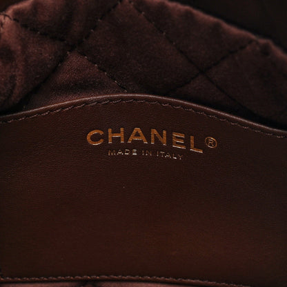 Chanel Shiny Calfskin Quilted Mini Chanel 22 Brown