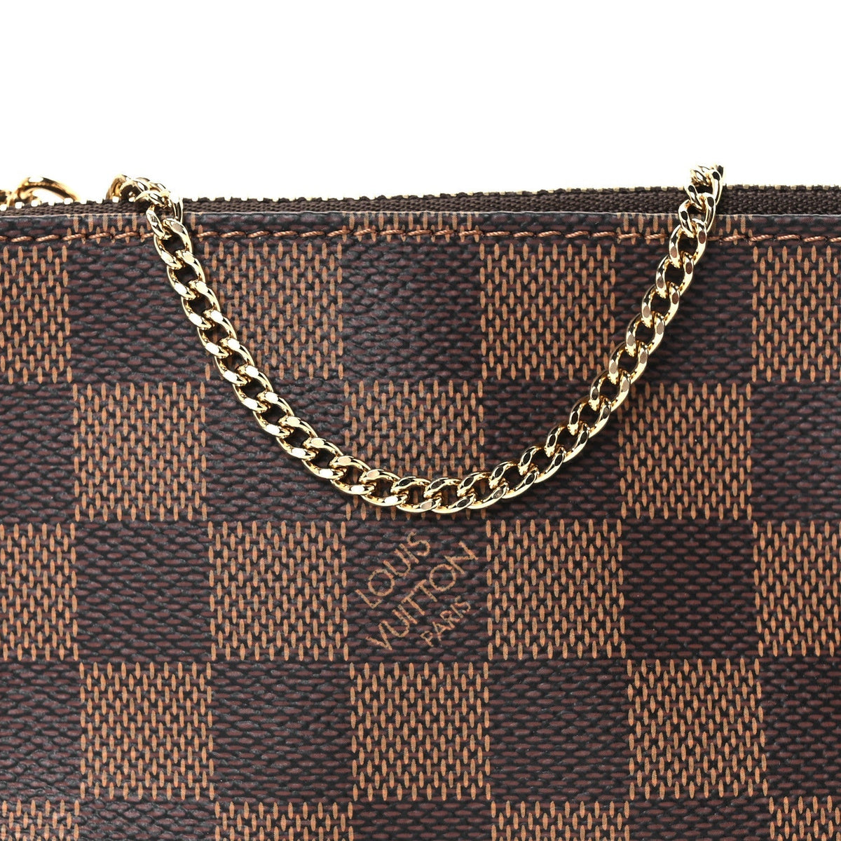Louis Vuitton Damier Ebene Mini Pochette Accessories Brown 1964401