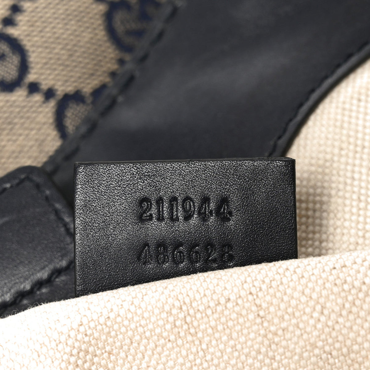 Gucci Monogram Medium Sukey Tote Navy