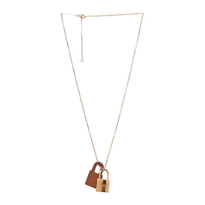 Hermes Swift Small O'Kelly Pendant Necklace Gold
