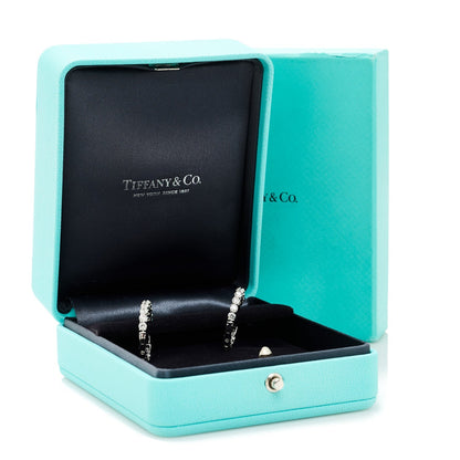 Tiffany Platinum Diamond 2.39ctw Inside-Out Hoop Earrings