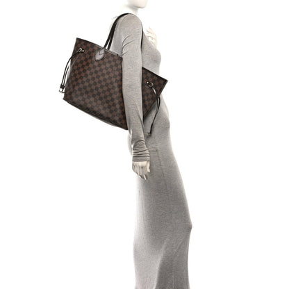 Louis Vuitton Damier Ebene Neo Neverfull MM Rose Ballerine