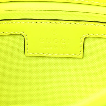 Gucci Rubber Effect Monogram GG Crossbody Bag Fluorescent Yellow