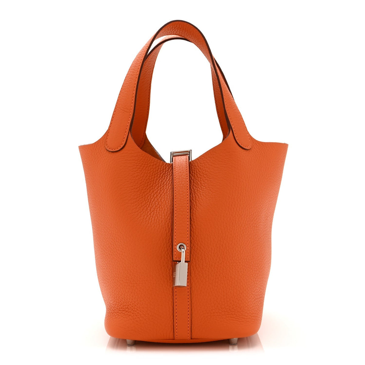 Hermes Taurillon Clemence Picotin Lock 18 PM Orange
