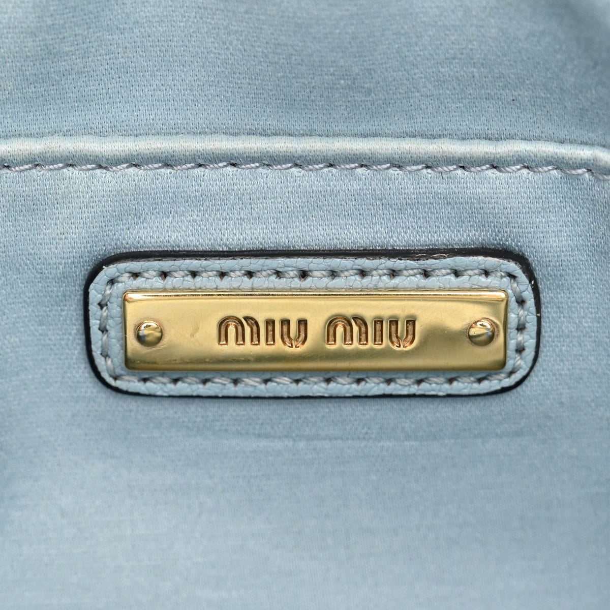 Miu Miu Madras Jacquard Camera Bag Lago