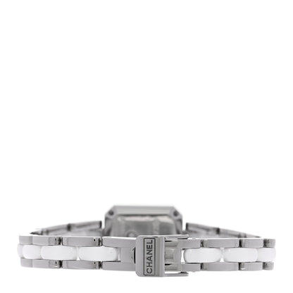 Chanel Stainless Steel Ceramic 15mm Chain Premiere Quartz Watch White
