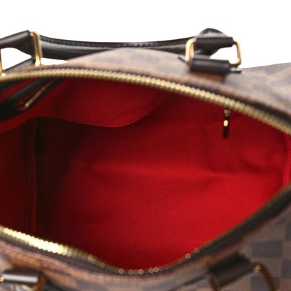 Louis Vuitton Damier Ebene Speedy Bandouliere 25 Brown