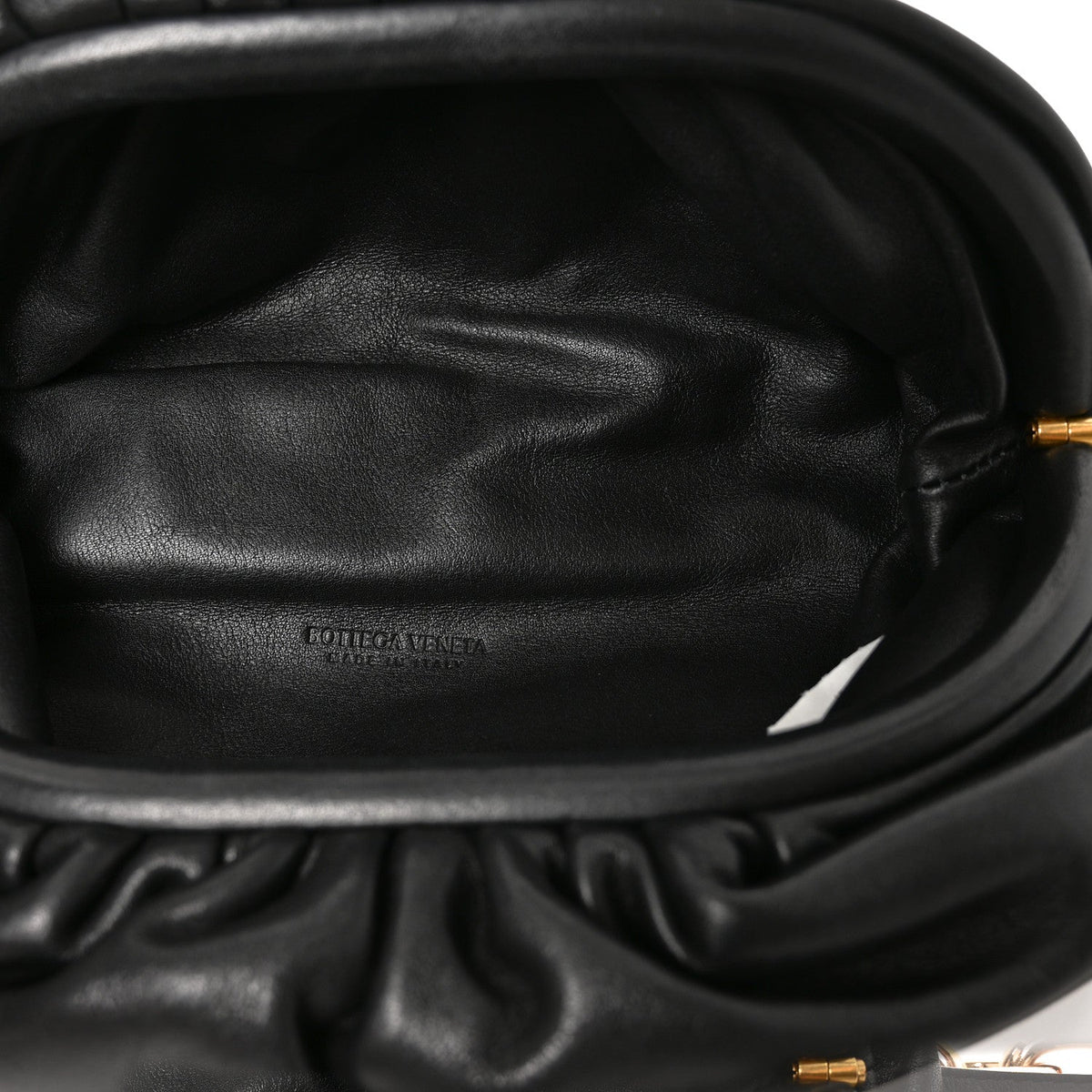 Bottega Veneta Nappa The Belt Chain Pouch Black