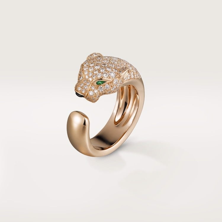 18K Gold Diamond Cartier Panthère de Cartier Ring