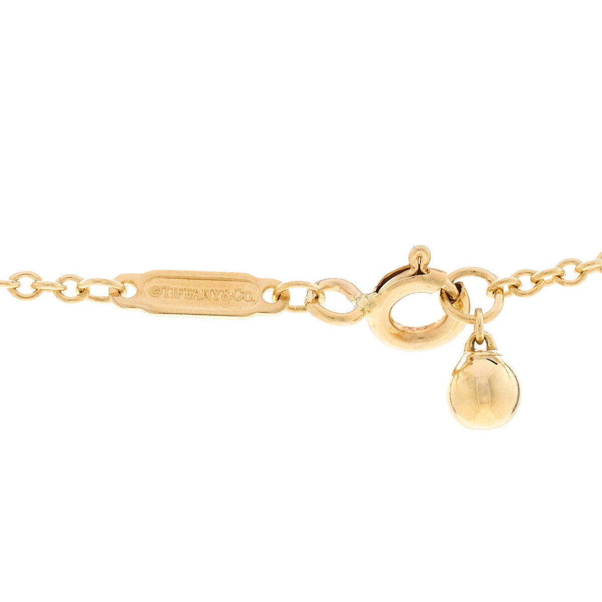 Tiffany 18K Yellow Gold 8mm HardWear Ball Pendant Necklace