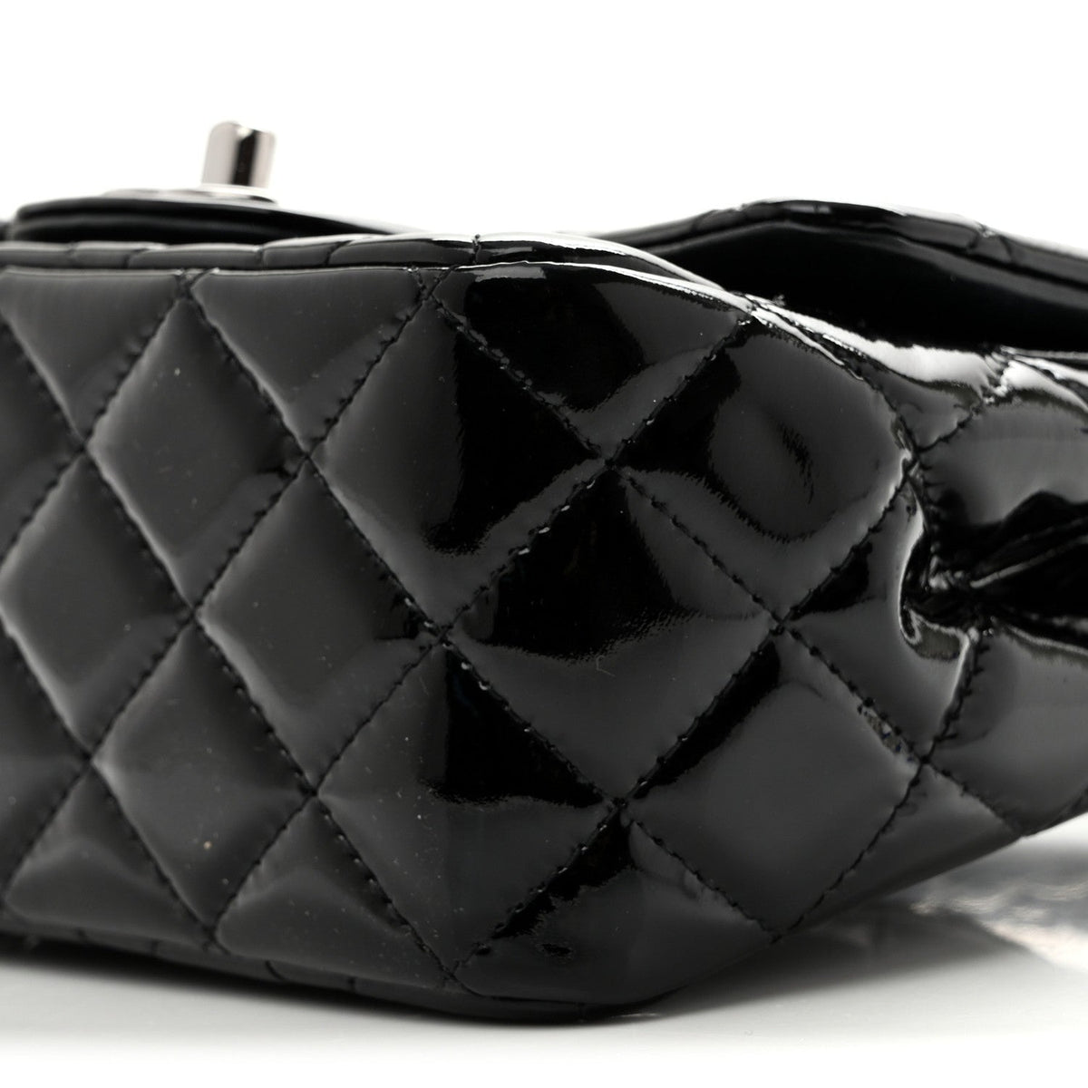 Chanel Patent Calfskin Quilted Mini Square Flap Black 1987491