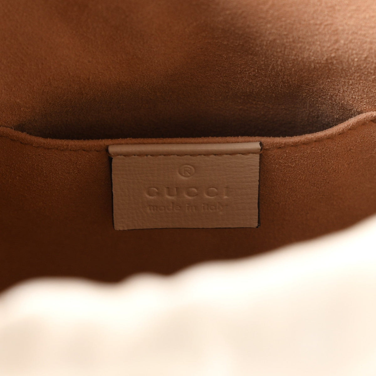 Gucci Calfskin Horsebit 1955 Drawstring Bucket Bag Mystic White