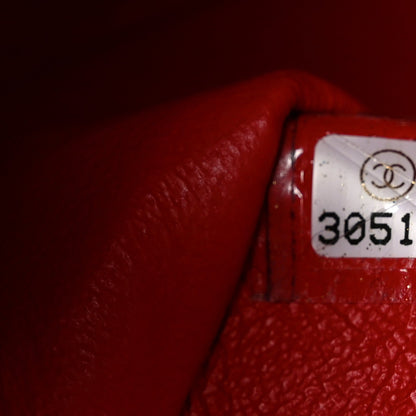 Chanel Caviar Quilted Medium Double Flap Red