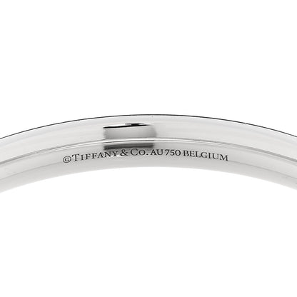 Tiffany 18K White Gold Diamond Metro Five-Row Hinged Bangle Bracelet