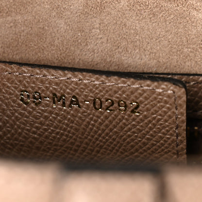 Christian Dior Grained Calfskin Saddle Bag Warm Taupe