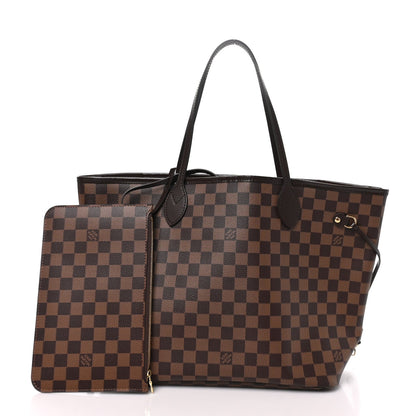 Louis Vuitton Damier Ebene Neo Neverfull MM Bag Brown