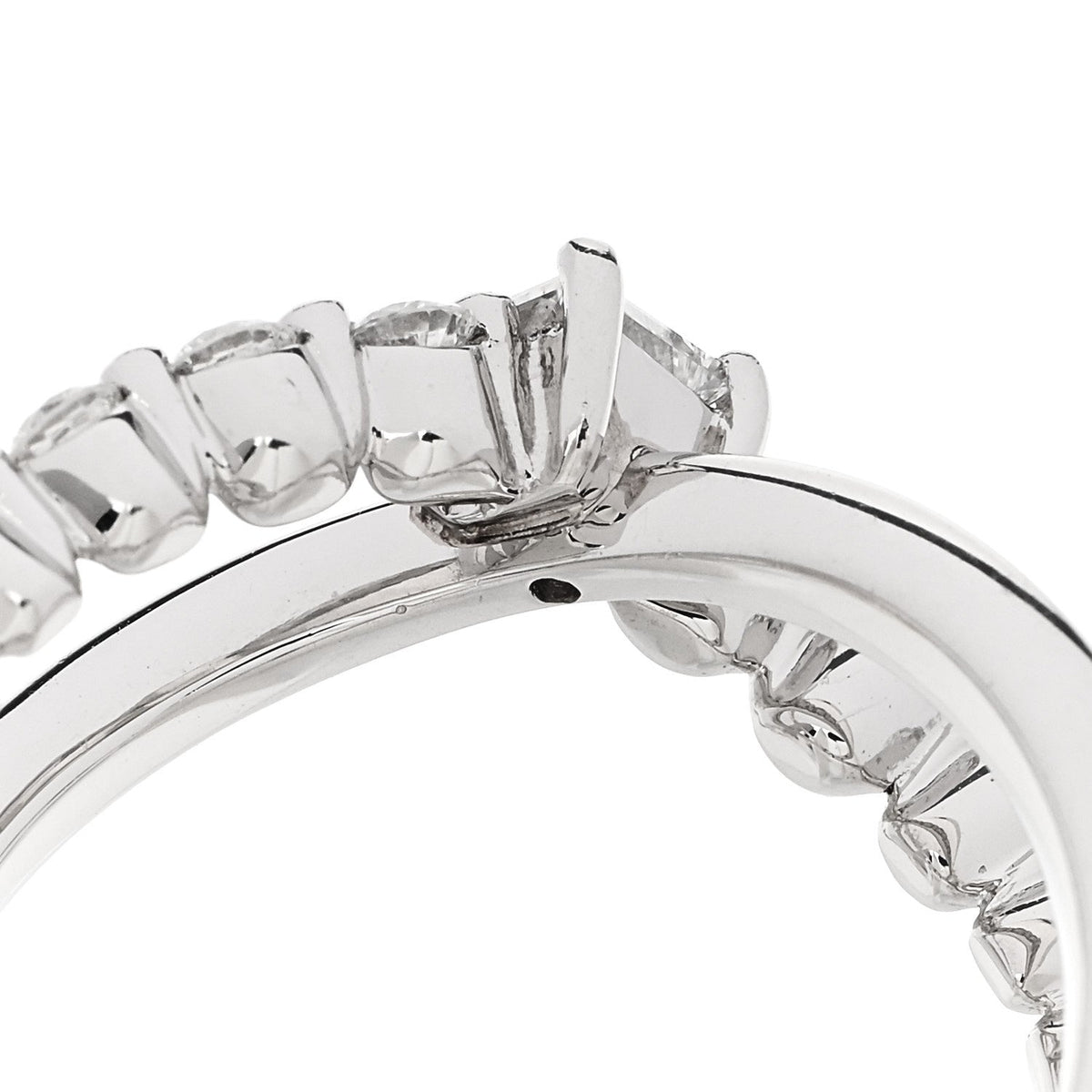 Parker & West by FASHIONPHILEPlatinum Diamond .69 Crossover Ring 53 6.5