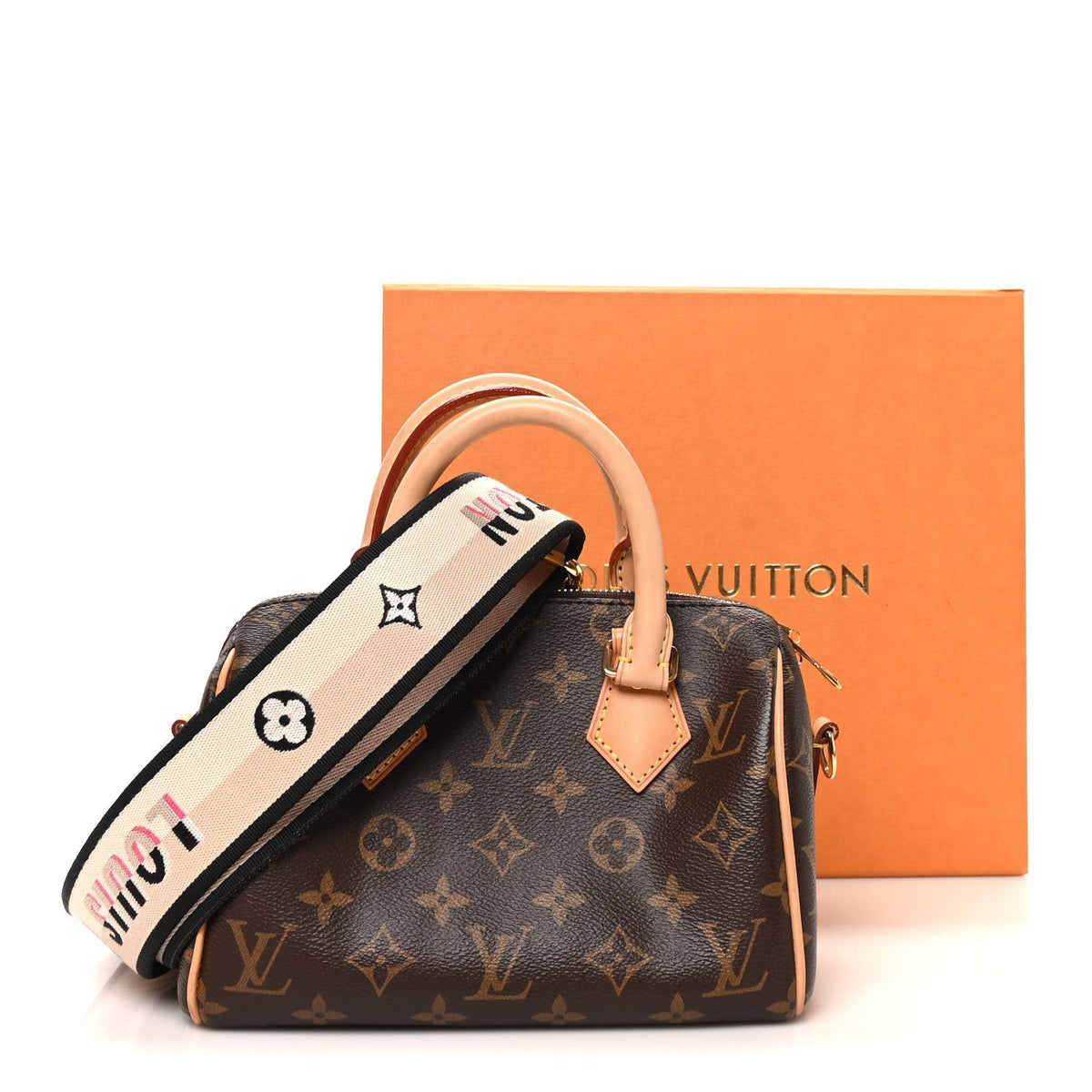 Louis Vuitton Monogram Speedy Bandouliere 20 Black