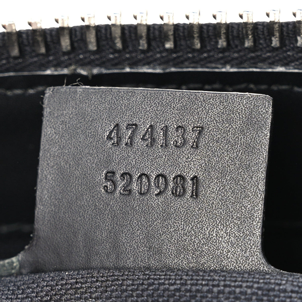 Gucci GG Supreme Calfskin Web Flat Messenger Bag Black Grey