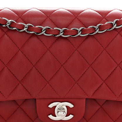 Chanel Lambskin Quilted Medium Double Flap Red 1982443