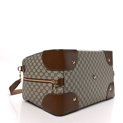 Gucci GG Supreme Retro Interlocking G Large Duffle Bag Brown Sugar